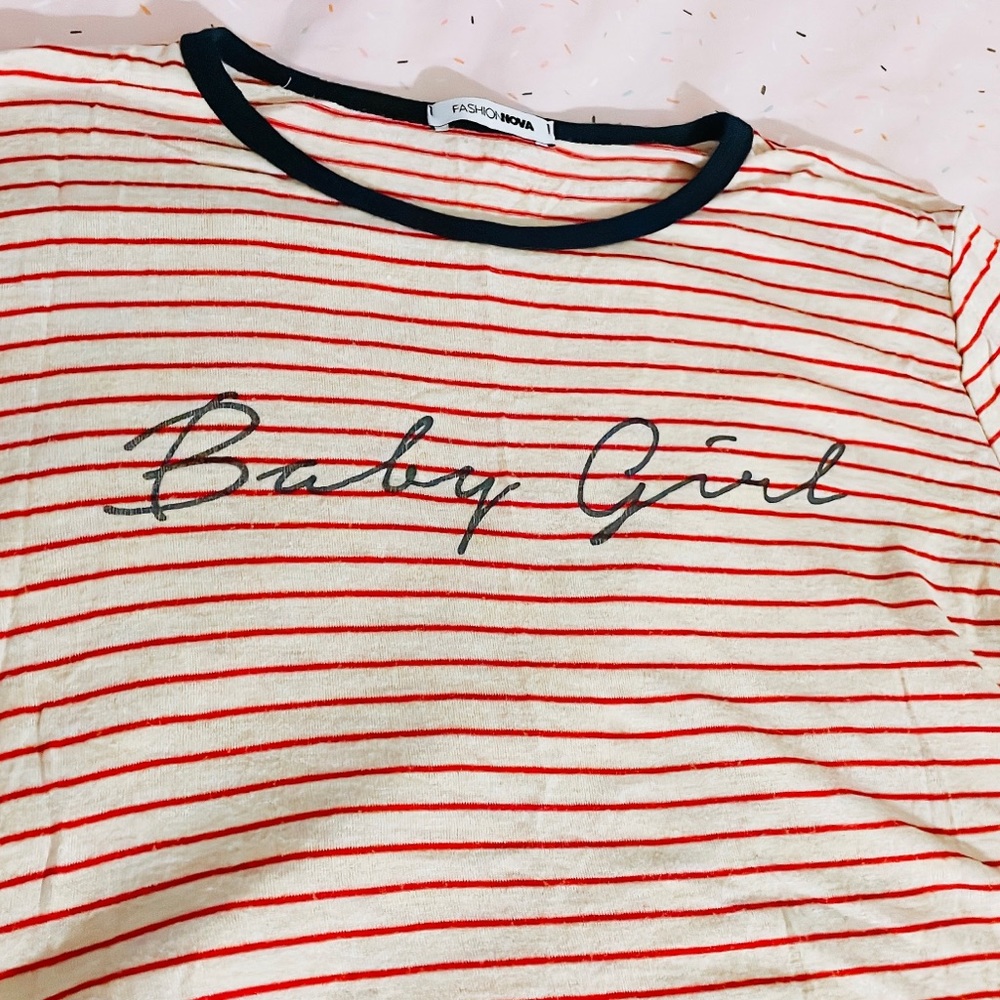 Fashionnova Baby Girl Tie-up Crop Top 👚 - Picture 7 of 8